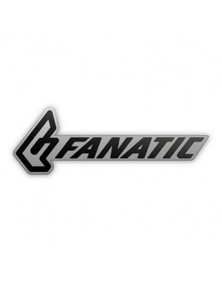 Sticker Fanatic Silver F 12 x 2 cm