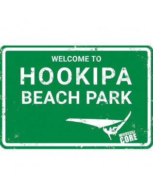 Plaque métal déco murale Welcome To Hookipa Beach Park