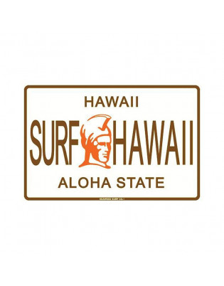 Plaque métal déco murale Aloha State