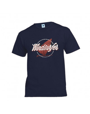 T-shirt Windsurfer Grunge Bleu