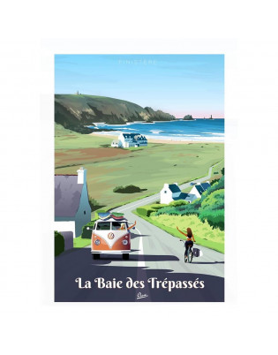 Affiche Clavé Illustration La Baie des Trépassés