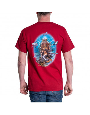 T-shirt Rietveld Clothing Shark Queen Rouge