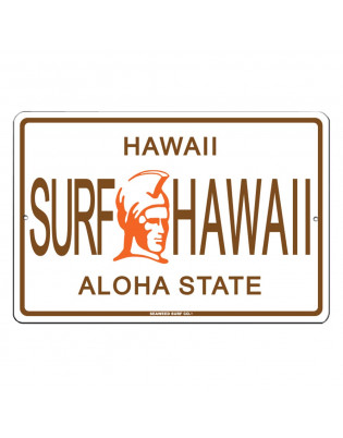 Plaque métal déco Seaweed Surf Co Surf Hawaii