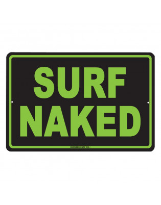 Plaque métal déco Seaweed Surf Co Surf Naked